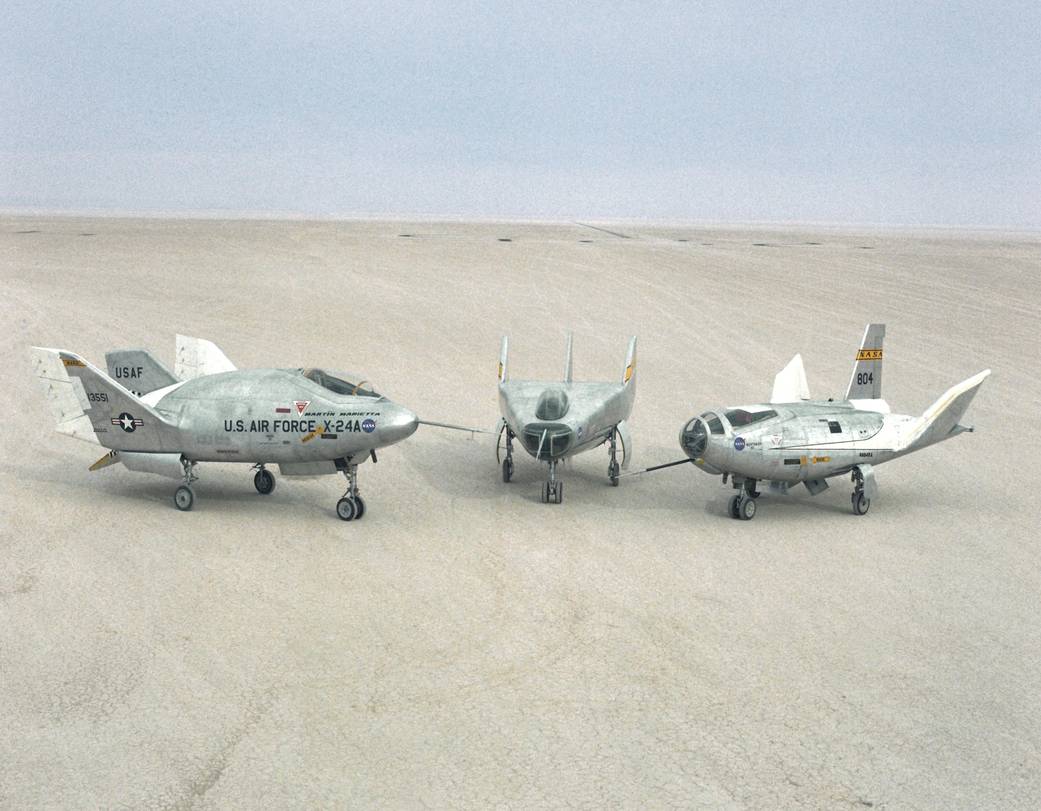 X-24A, M2-F3, and the HL-10 Lifting Bodies