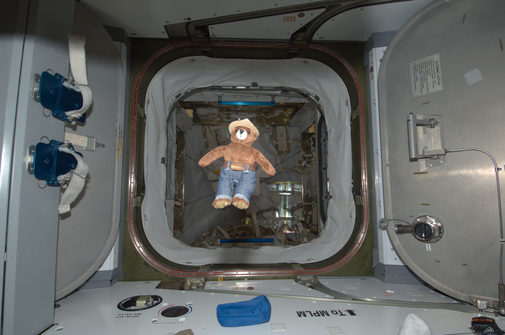 Smokey the Bear at International Space Station in 2012